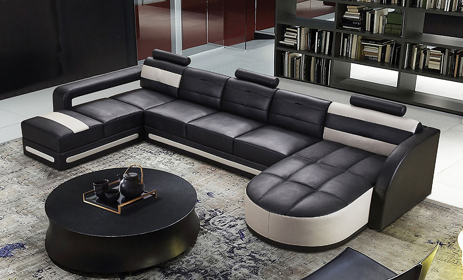 Nova - U1 Leather Sofa Lounge Set